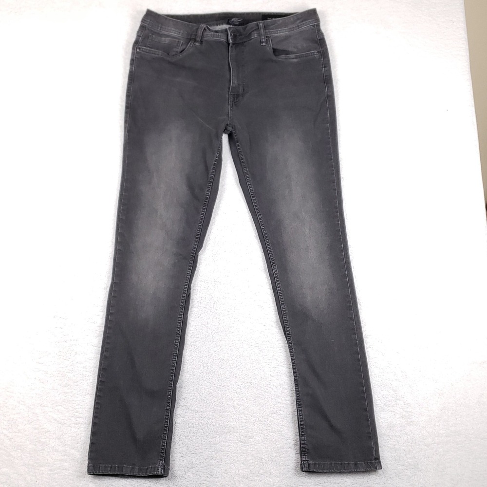The Perfect Jean NYC Slim Fit Charcoal Gray Stretch Denim Jeans 36x34